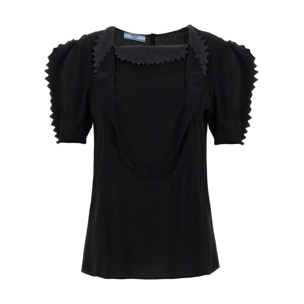 Prada Black Viscose Tank Women's Tops